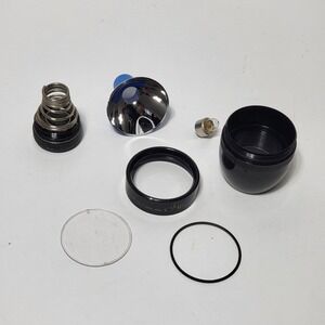 VTG Maglite D Cell Flashlight Replacement Parts Head Tail Cap Bezel Lens Bulb *